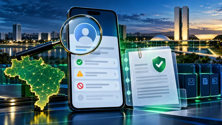 Cuentas restringidas y evidencia digital en Brasil