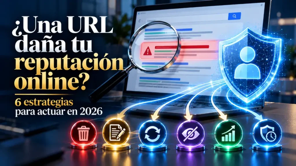 Qué hacer cuando una URL perjudica tu reputación online: 6 estrategias para eliminar, corregir, desindexar y gestionar contenido negativo en Google.