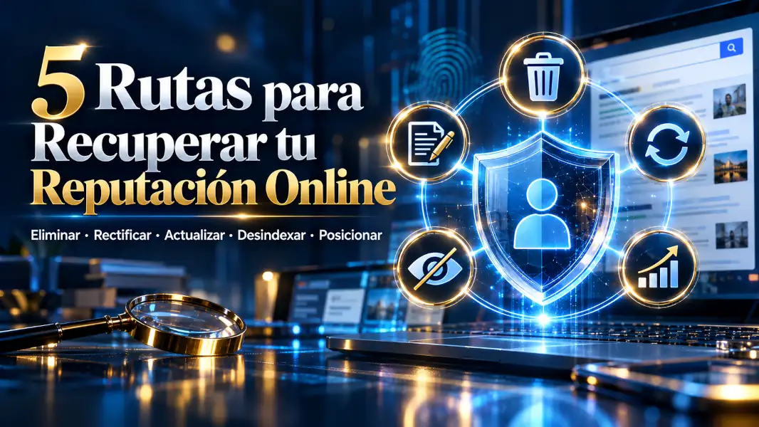 Diagrama de rutas para gestionar información que afecta la reputación online